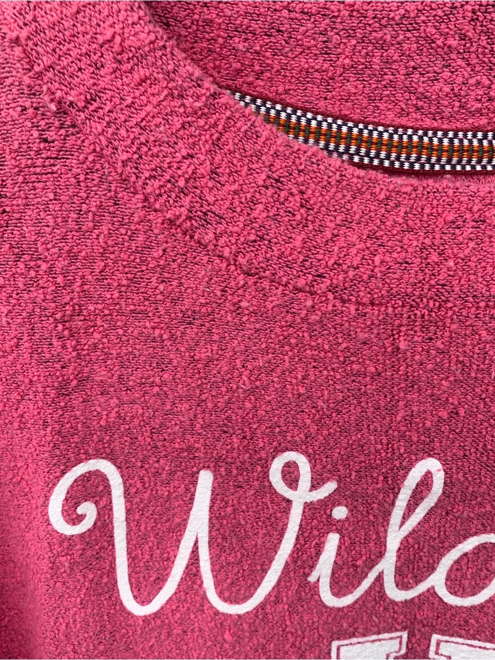Kentucky Wildcats UK Fuzzy Comfy Terry Pressbox Crewneck Sweatshirt Pink M - Picture 3 of 11